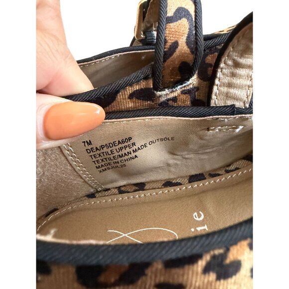 JOIE Animal Print Dea Mary Jane Flats Size 7 - Picture 9 of 9